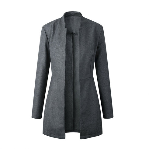 jacket blazer Women for Work white Fashion Formal female - ROUTINE FASHION